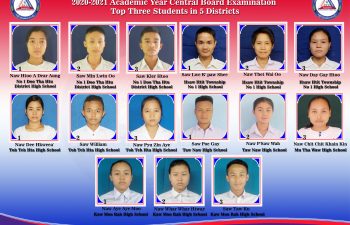 Image for 2020-2021 Academic Year Central Board Examination Top Three Students in 5 Districts.