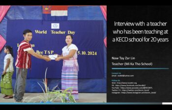 Image for Meet Naw Tay Zar Lin, a dedicated teacher from Mi Ka Tho School in Kaw T’Ri Township, Dooplayar District.