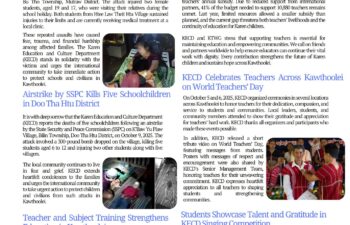 Image for Karen Education and Culture Department Monthly News Release